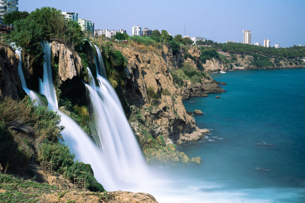 turkey vacation tips, antalya duden waterfalls, mediterranean sea, akdeniz, waterfall turkey